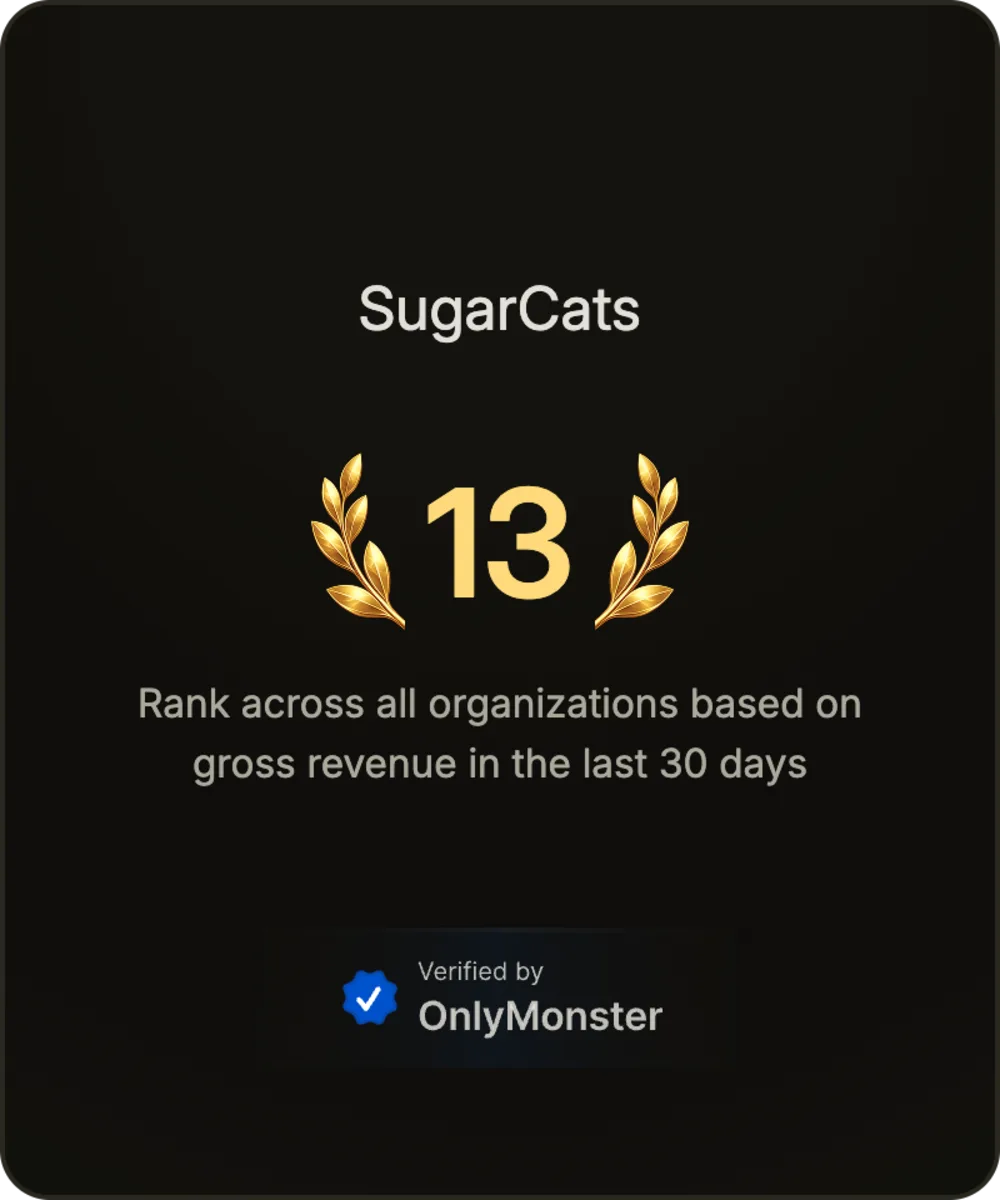 SugarCats — rank #13 verified by OnlyMonster
