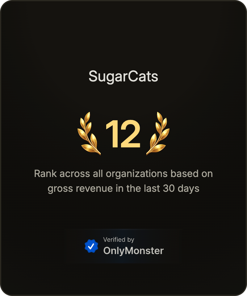 SugarCats — rank #12 verified by OnlyMonster